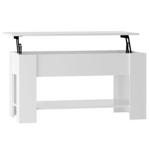 (high gloss white) vidaXL Coffee Table Engineered Wood Couch Centre Accent Table Multi Colours